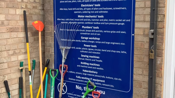 Donated tools at TWAM Tools with a mission